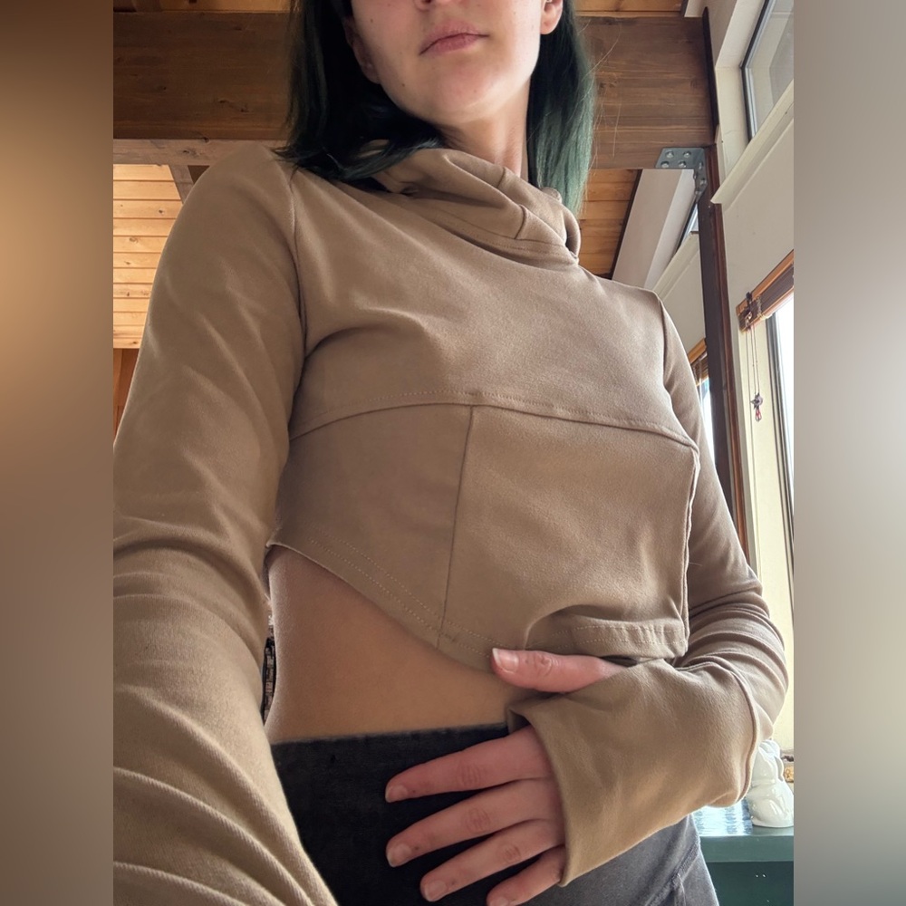 Athletic Crop Hoodie